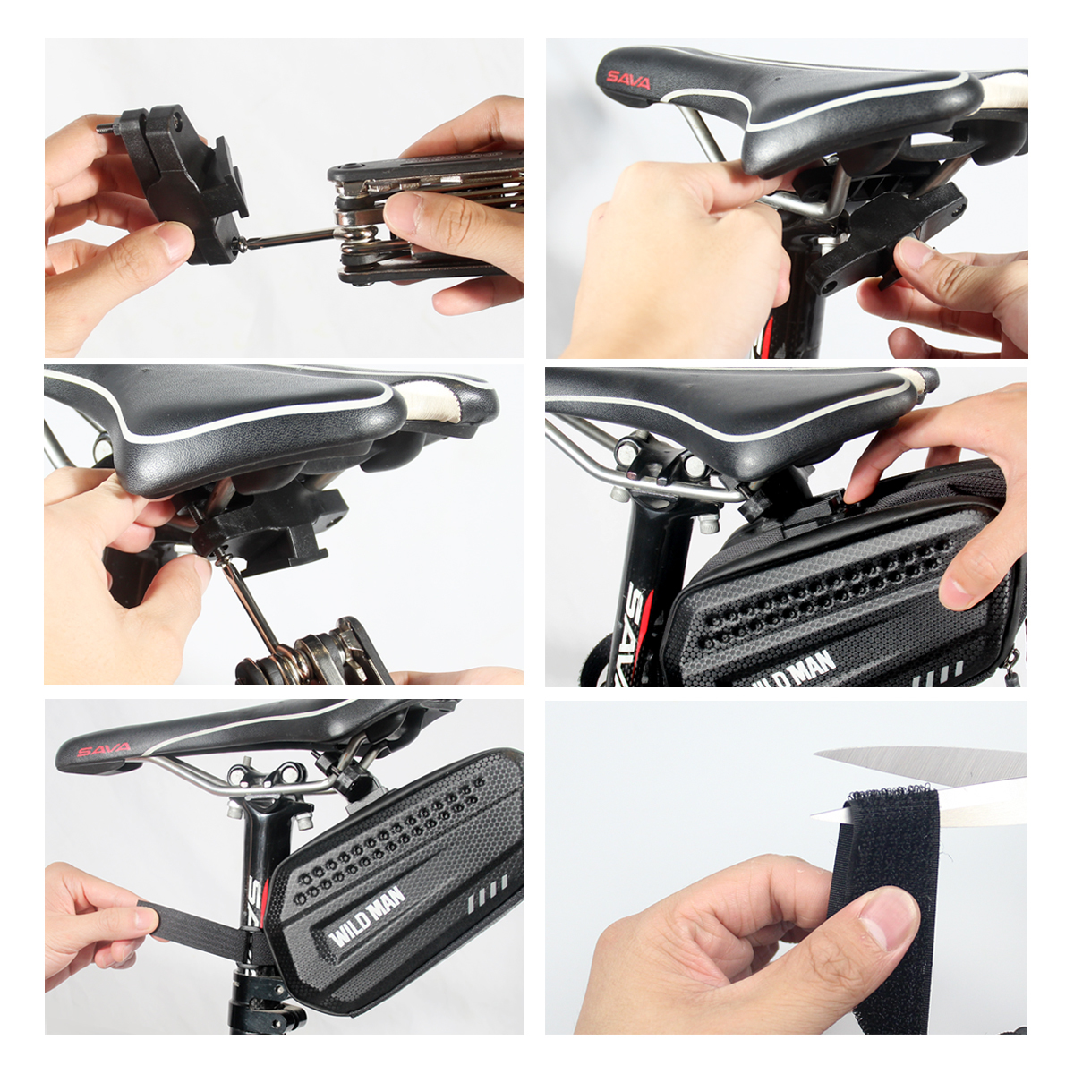 Držák na kolo WILDMAN Cyklistická brašna ES7 voděodolná, objem 1,2L