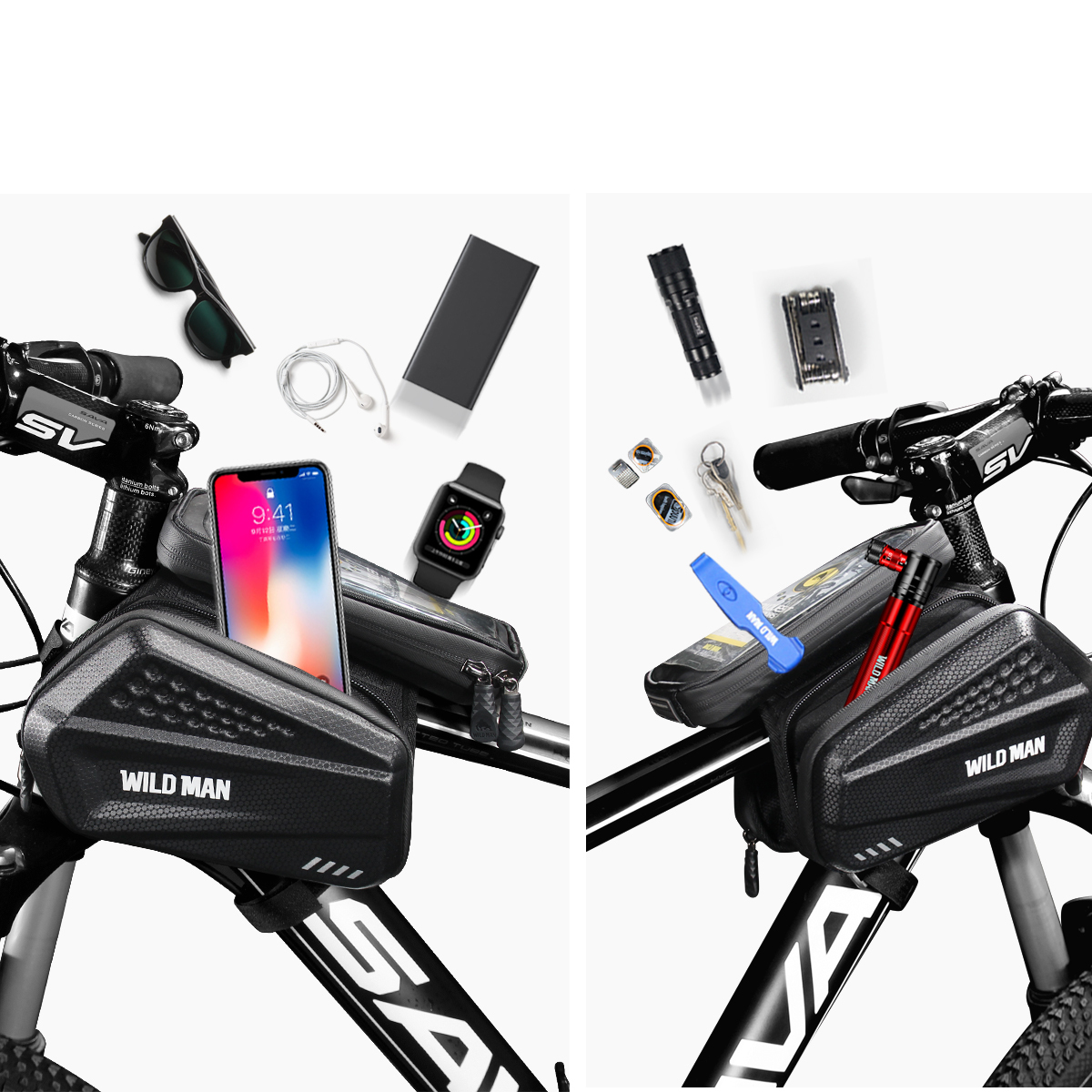 Držák na kolo WILDMAN Cyklistická brašna ES6 voděodolná, objem 1L