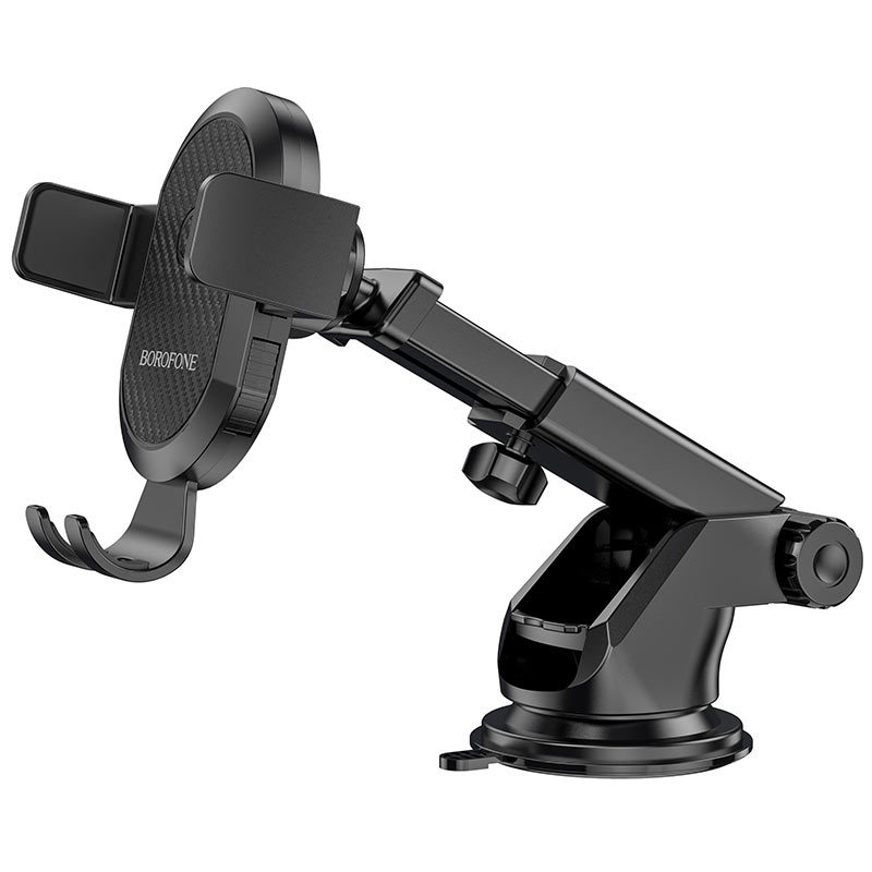 Borofone Držák do auta BH39 Amazing Bay, mechanický s přísavkou, barva černá