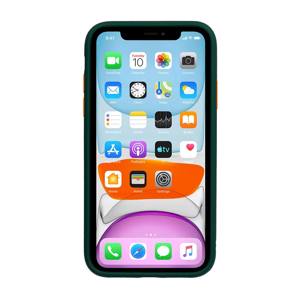 Vennus Color Button Bumper do Xiaomi Redmi 8A Zielony