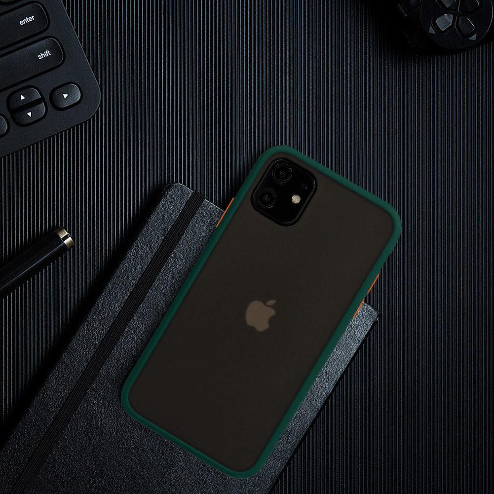 Vennus Color Button Bumper do Xiaomi Redmi 8A Zielony