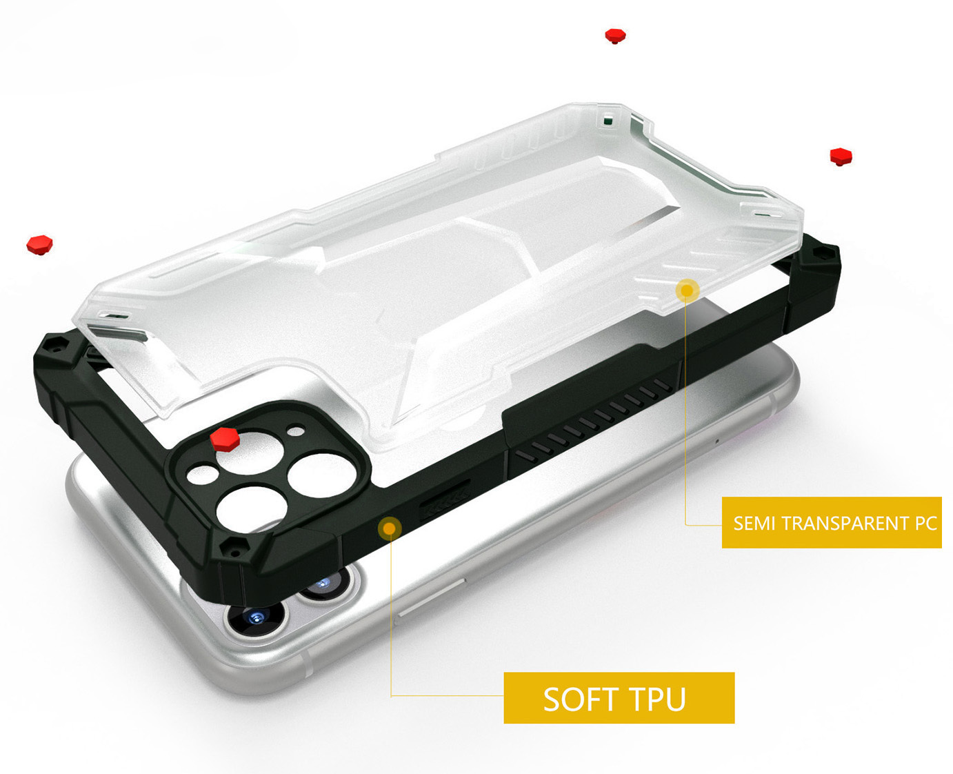 Tel Protect Hybrid Case do Iphone 13 Granatowy