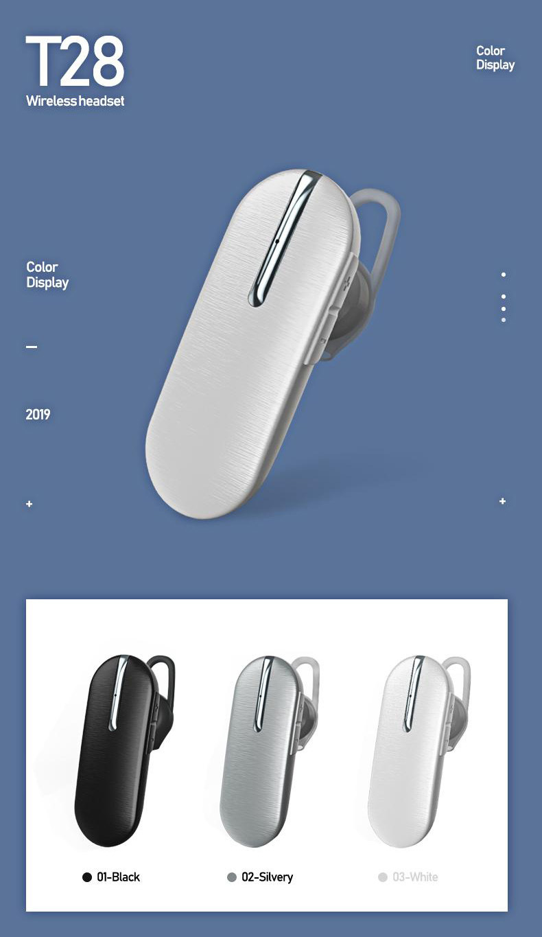 REMAX Słuchawka Bluetooth - RB-T28 (multi-point+EDR) Biały