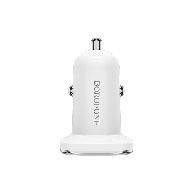 Borofone Ładowarka samochodowa BZ12 Lasting Power - 2xUSB - 2,4A biała