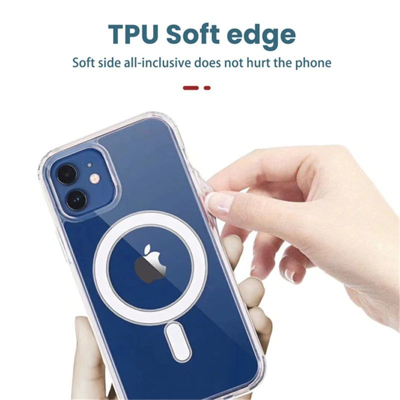 TEL PROTECT MagSilicone Case do Iphone 13 Pro Max Przezroczysty