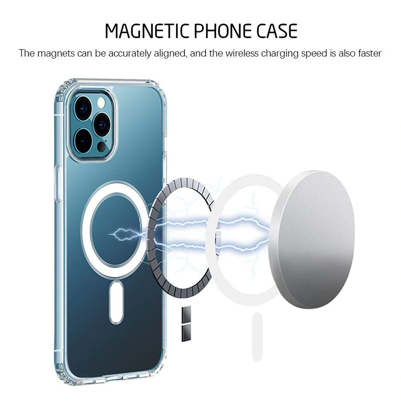 TEL PROTECT MagSilicone Case do Iphone 12 Przezroczysty