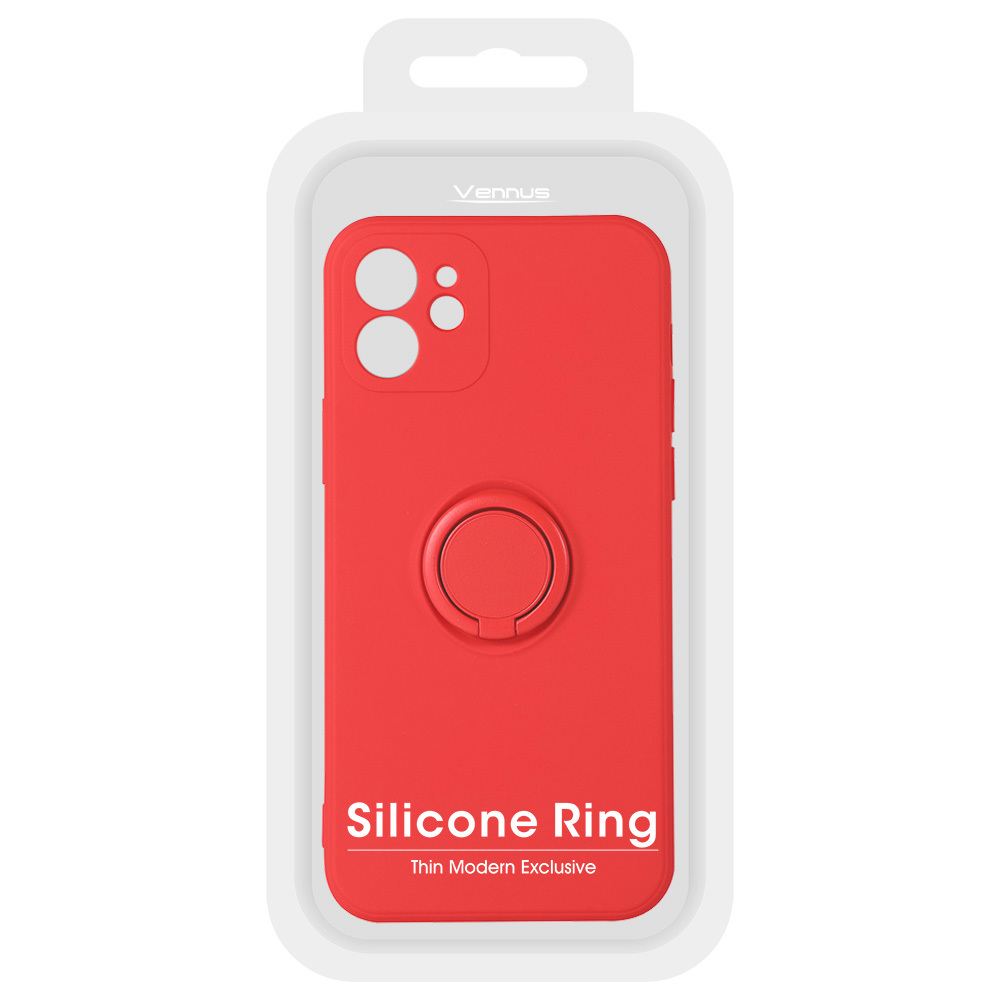 Vennus Silicone Ring do Iphone 13 Pro Max Czerwony
