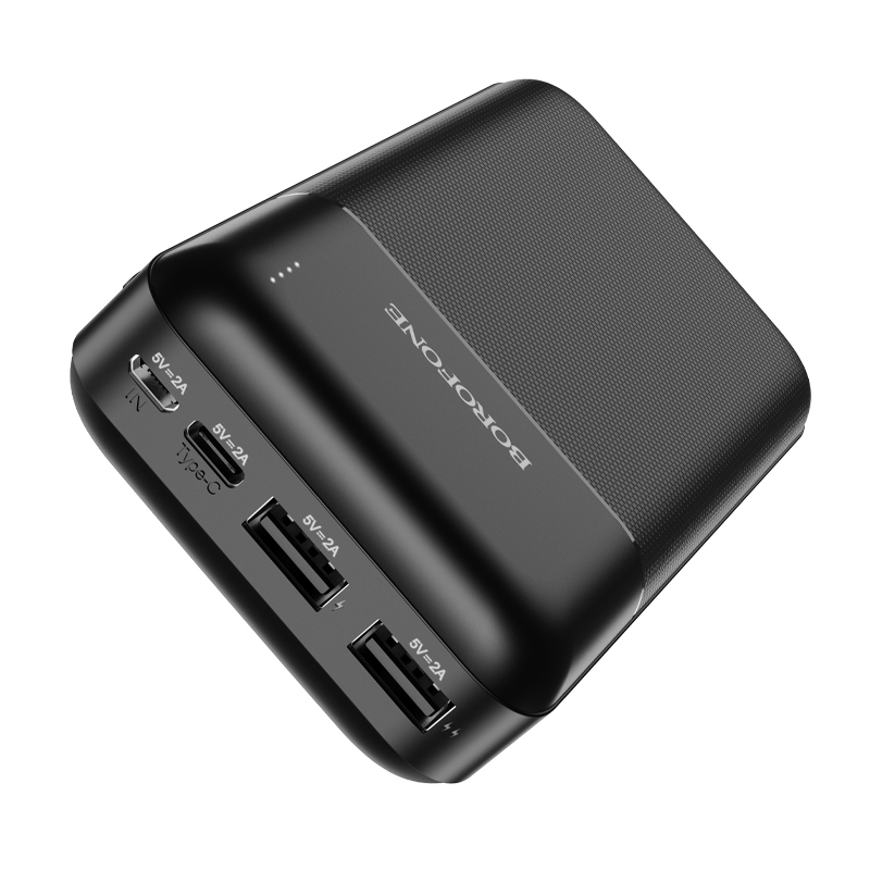 Borofone Power Bank 20000mAh BJ16A Cube - 2xUSB - czarny