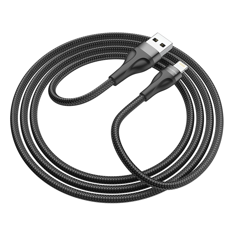 Borofone Kabel BX61 Source - USB na Lightning - 2,4A 1 metr czarny