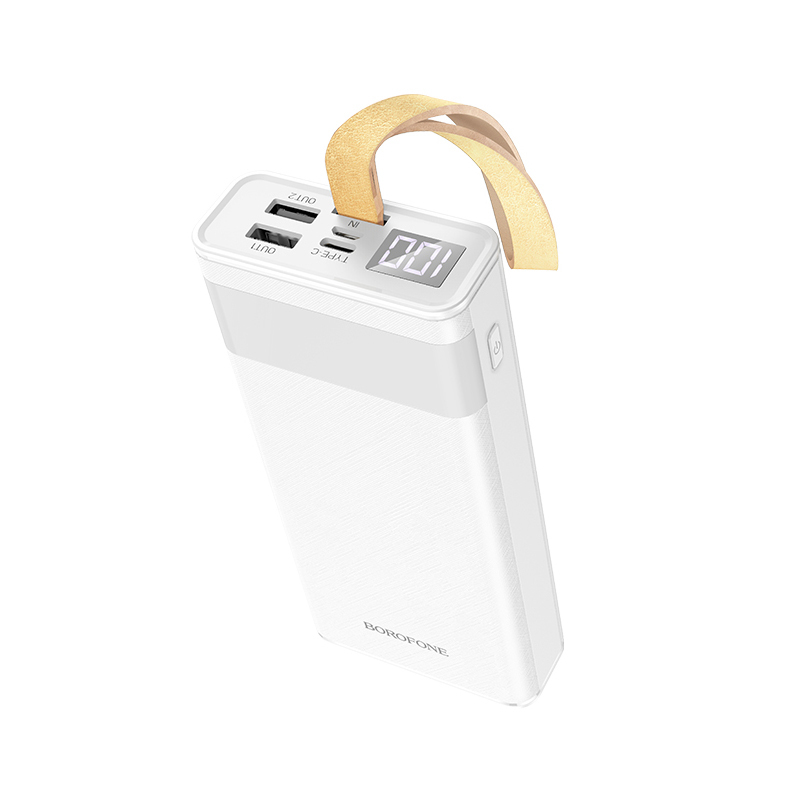 Borofone Power Bank 20000mAh BJ18 Coolmy - 2xUSB - biały