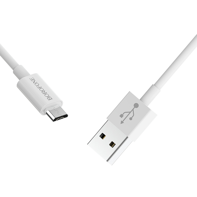 Borofone Kabel BX22 Bloom - USB na Micro USB - 2,4A 1 metr biały