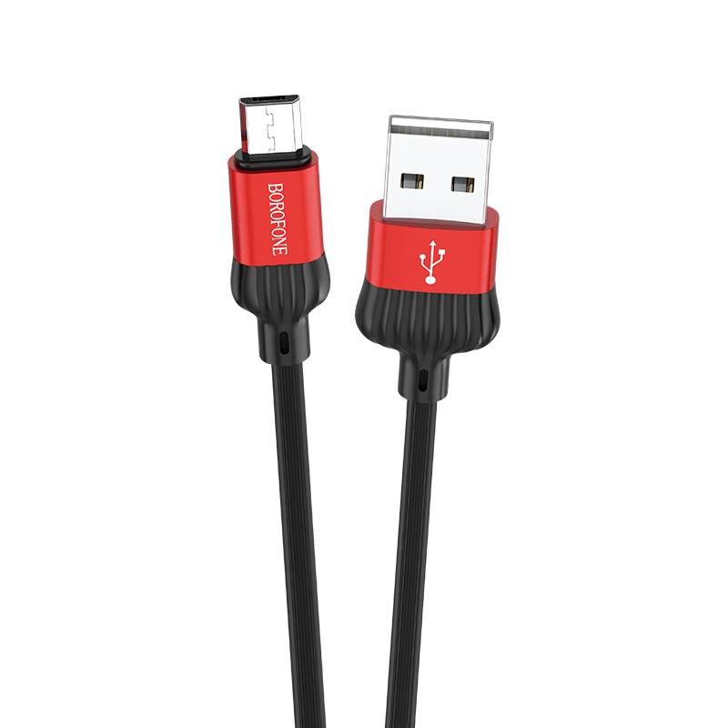 Borofone Kabel BX28 Dignity - USB na Micro USB - 2,4A 1 metr czerwony