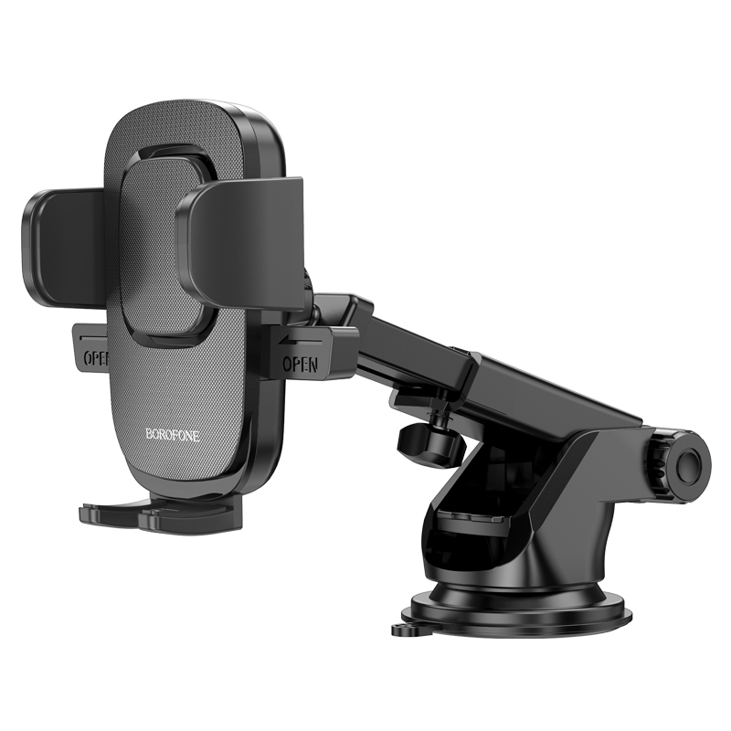 Borofone Držák do auta BH60 Dainty, mechanický s přísavkou, barva černá