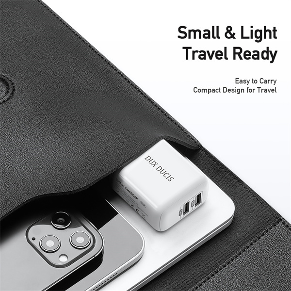 Ładowarka sieciowa Dux Ducis C10 - 2xUSB - 12W 2,4A biała