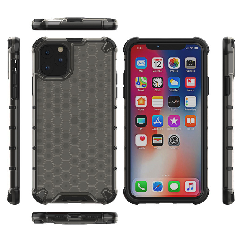 Kryt odolný Hexagonal pro Apple iPhone 13 Pro , barva černá