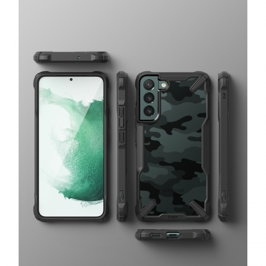 Etui RINGKE Fusion X do Galaxy S22 Plus - Camo Black