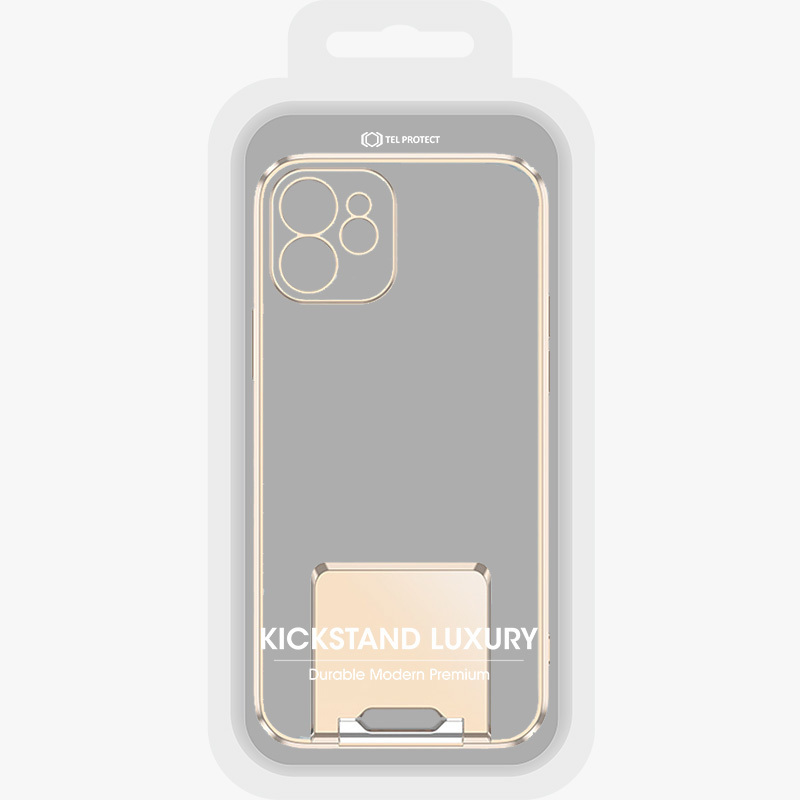 Tel Protect Kickstand Luxury Case do Iphone 13 Pro Złoty