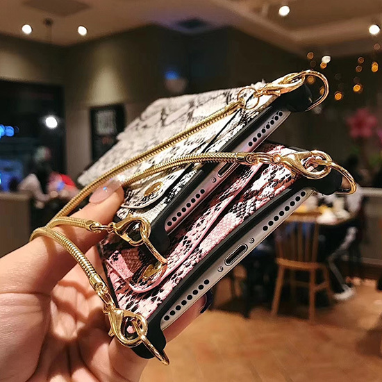 TOREBKA SNAKE Etui Skórzane do IPHONE XS MAX Biała