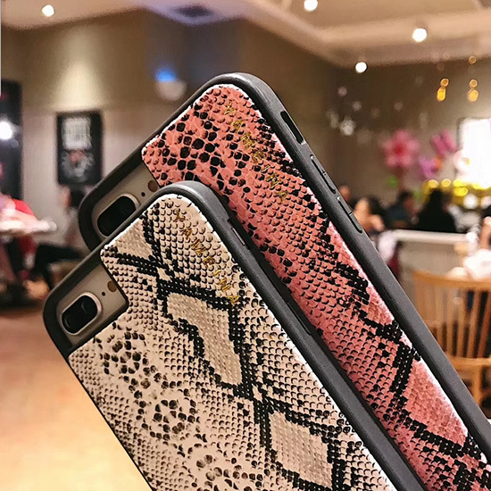 TOREBKA SNAKE Etui Skórzane do IPHONE XS MAX Biała