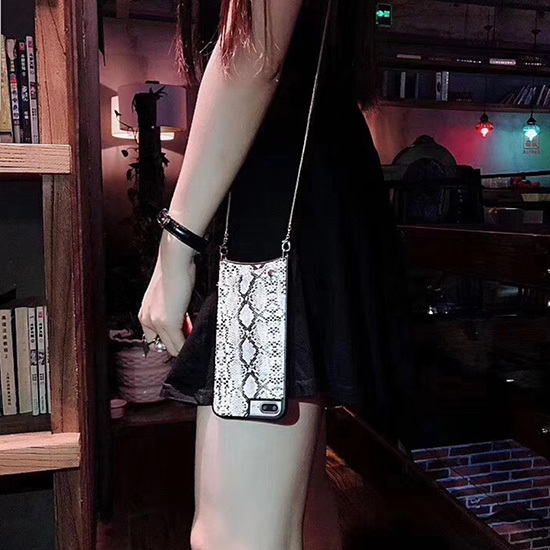 TOREBKA SNAKE Etui Skórzane do IPHONE XS MAX Biała