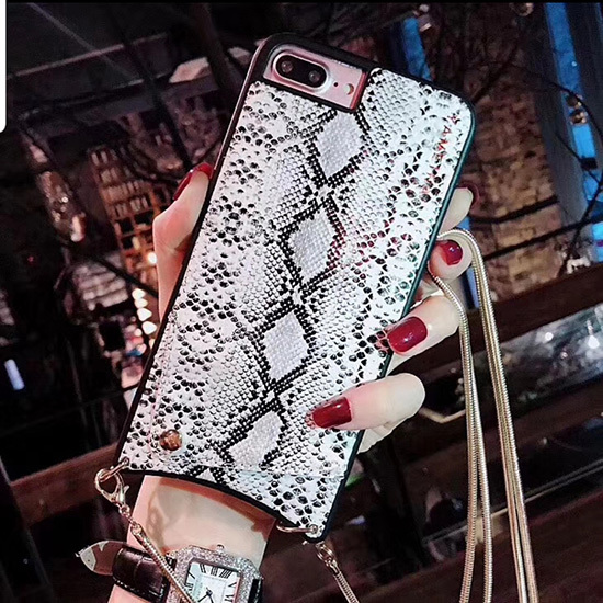 TOREBKA SNAKE Etui Skórzane do IPHONE XS MAX Biała