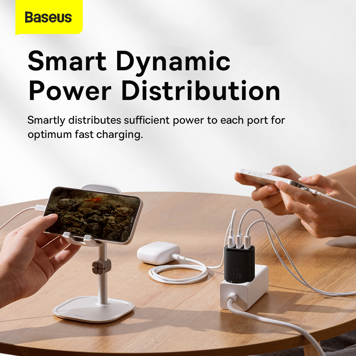 Baseus Ładowarka sieciowa Compact - 3xUSB - 17W (CCXJ020101) czarna