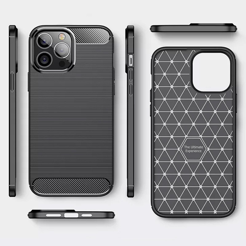 Back Case CARBON do OPPO RENO4 F Czarny