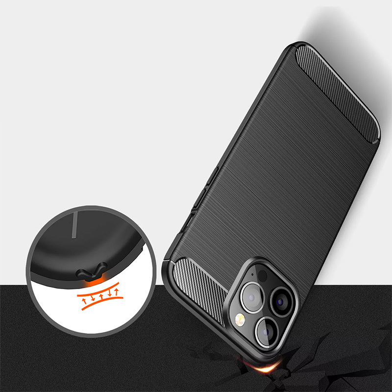 Back Case CARBON do OPPO RENO4 F Czarny