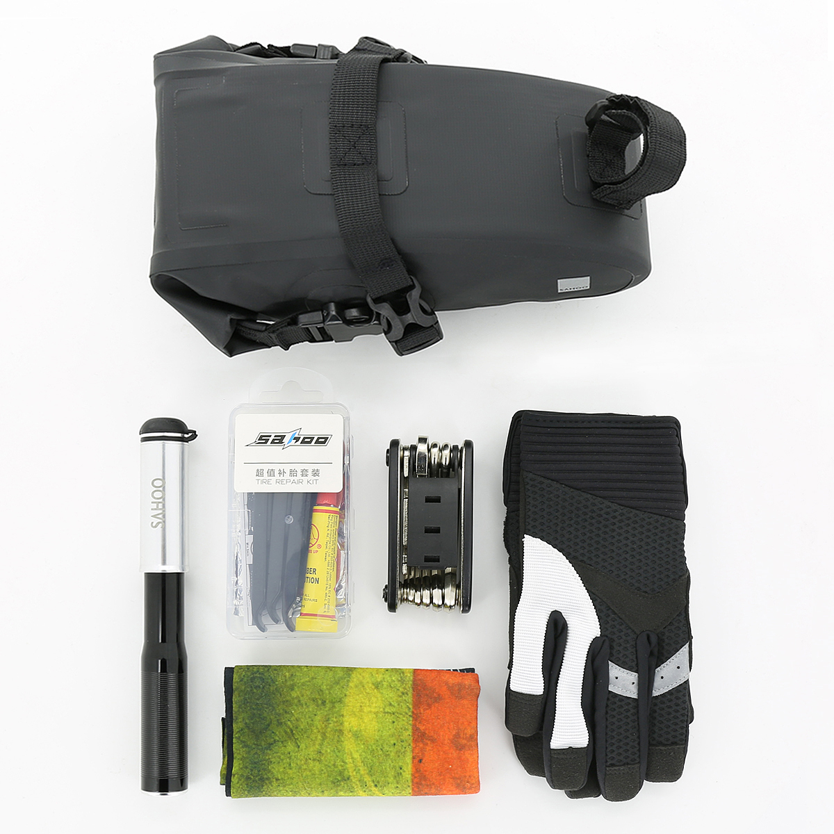 Držák na kolo SAHOO Cyklistická brašna (131363-SA) voděodolná, objem 1,3L