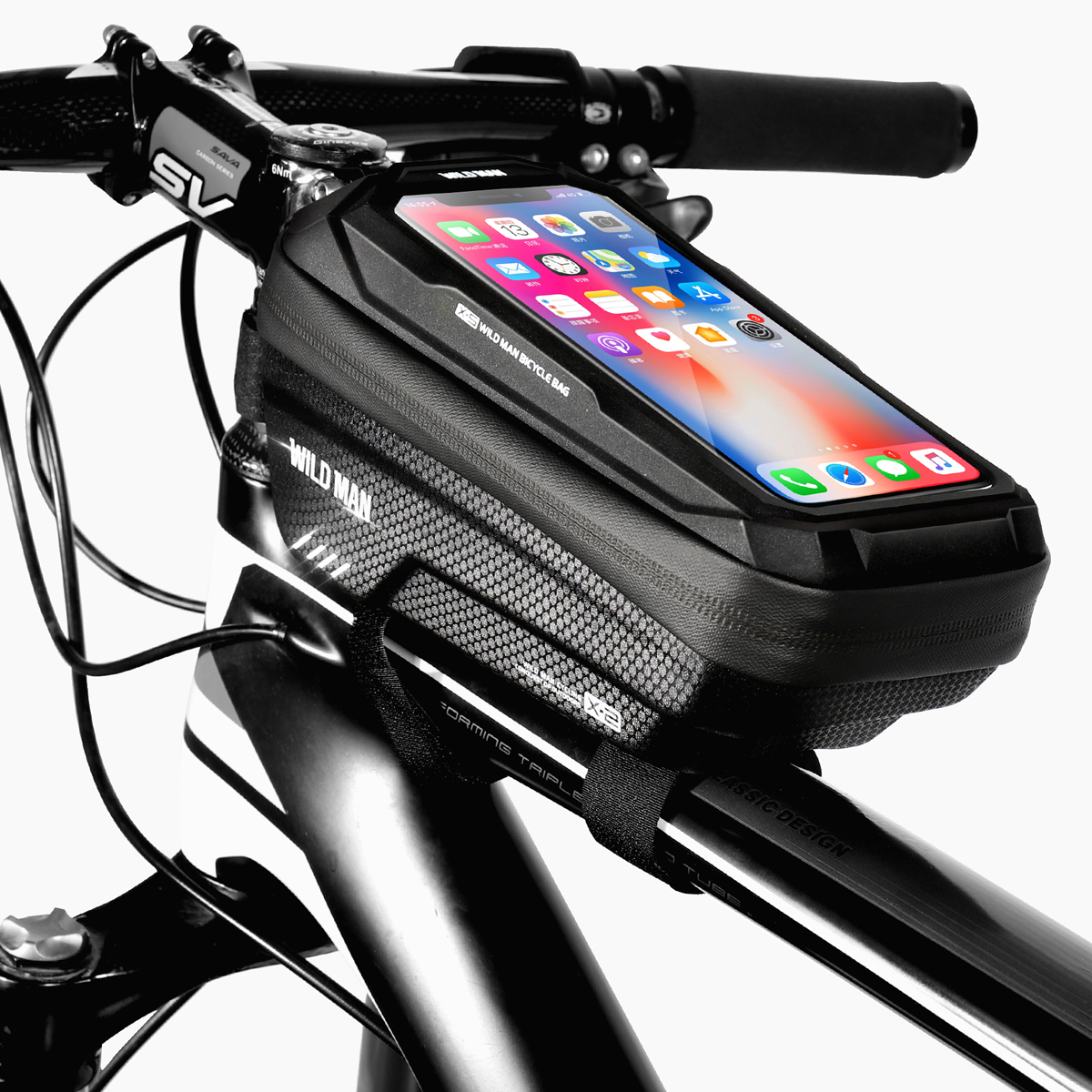 Držák na kolo WILDMAN Cyklistická brašna X2 voděodolná, objem 1L