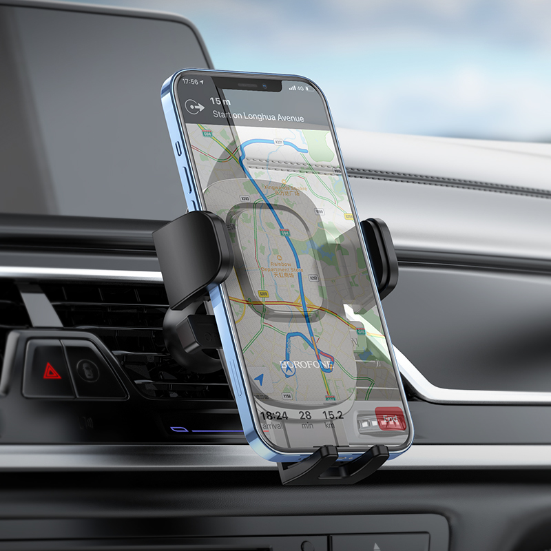 Borofone Držák do auta BH69, mechanický do ventilace, barva černá