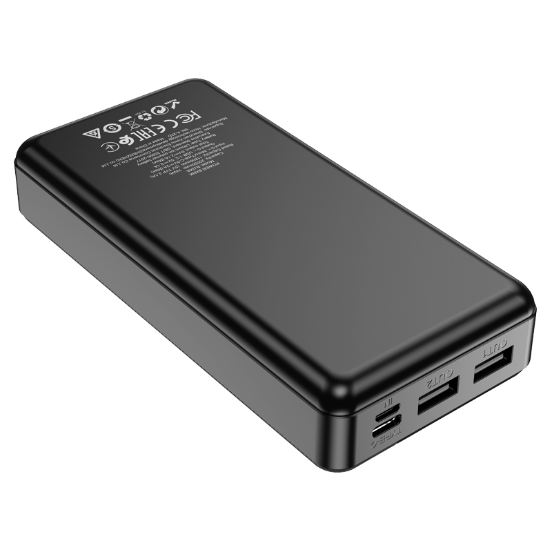 Borofone Power Bank 20000mAh BJ24A - 2xUSB - czarny