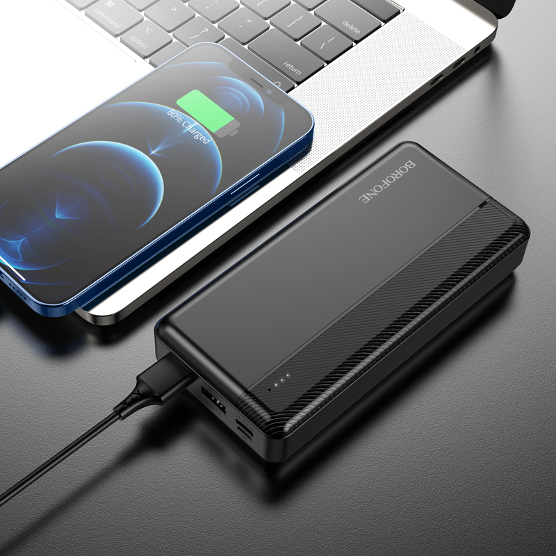 Borofone Power Bank 20000mAh BJ24A - 2xUSB - czarny