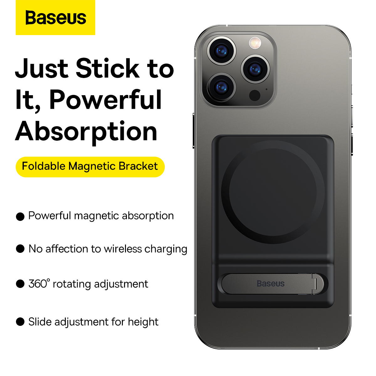 Supporto per anello magnetico Baseus Privity per smartphone