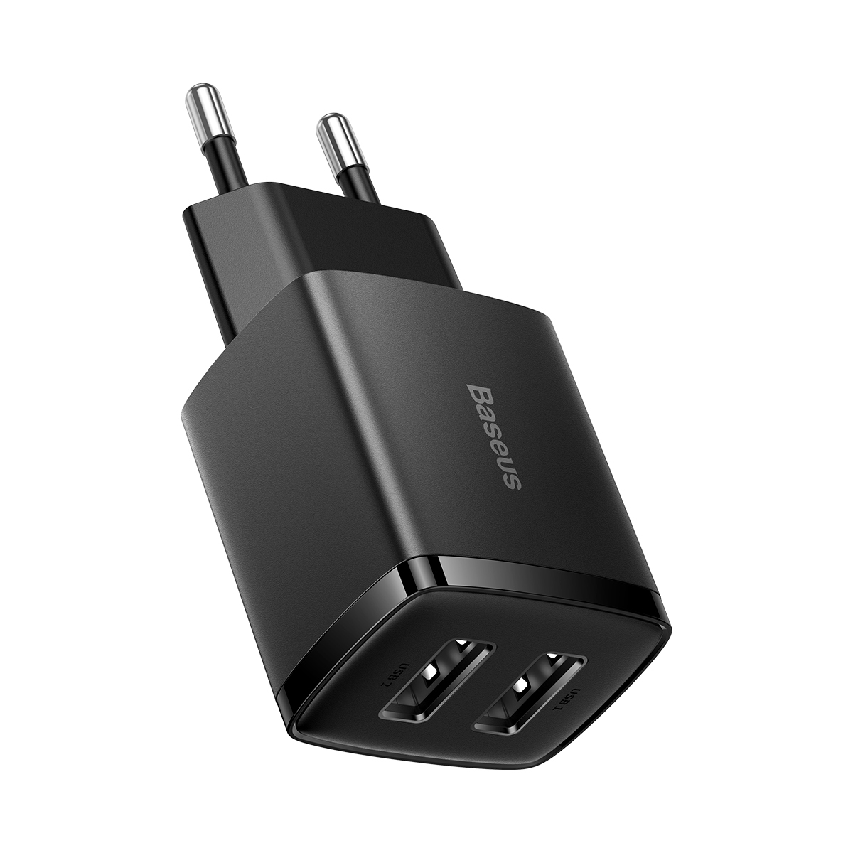 Baseus Ładowarka sieciowa Compact - 2xUSB - 10,5W (CCXJ010201) czarna