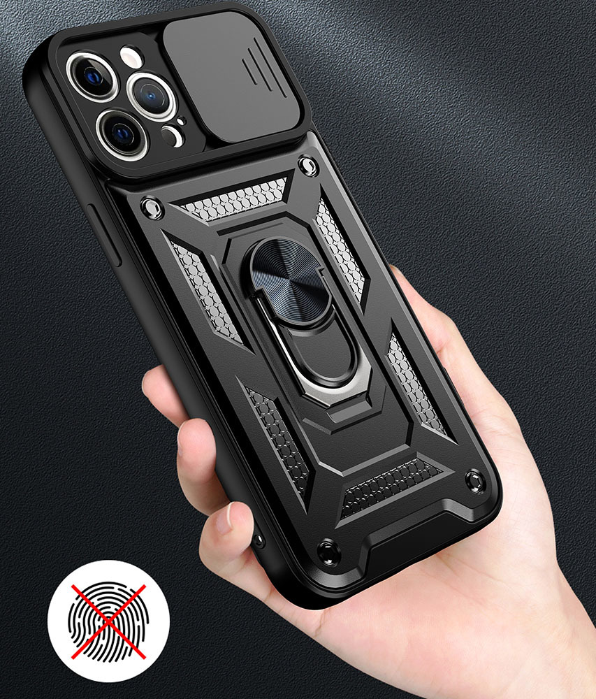 Slide Camera Armor Case do Iphone 7/8/SE 2020/SE 2022 Czarny