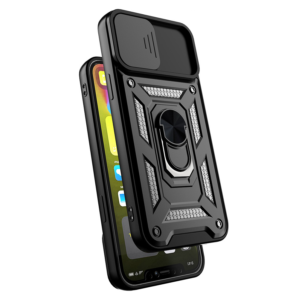 Slide Camera Armor Case do Iphone 7/8/SE 2020/SE 2022 Czarny