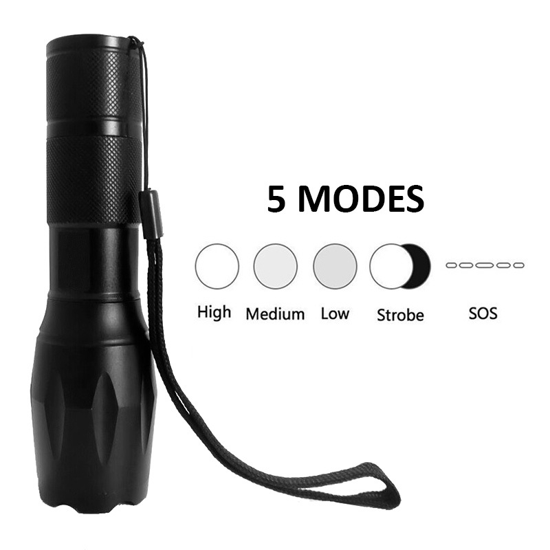 LED Zoom Flashlight LT1 Toptel Akcesoria GSM