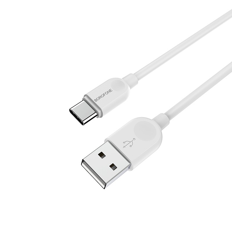 Borofone Kabel BX14 LinkJet - USB na Typ C - 2,4A 2 metry biały