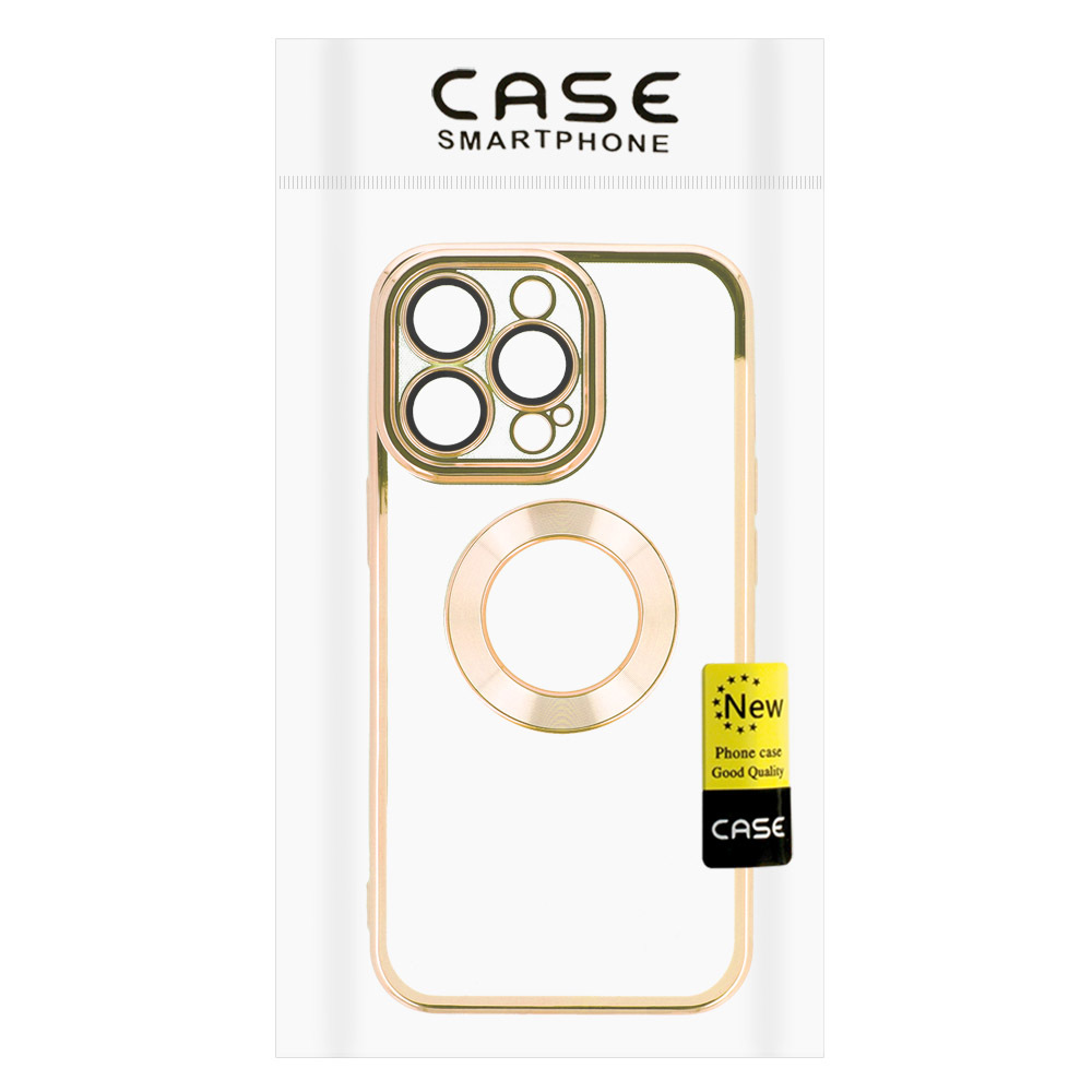 Beauty Clear Case do Iphone 12 Pro Max złoty
