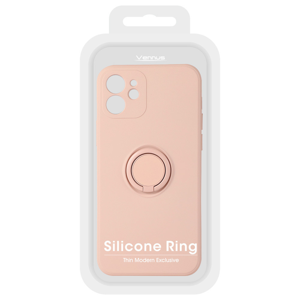 Vennus Silicone Ring do Iphone 14 Pro Max Jasnoróżowy