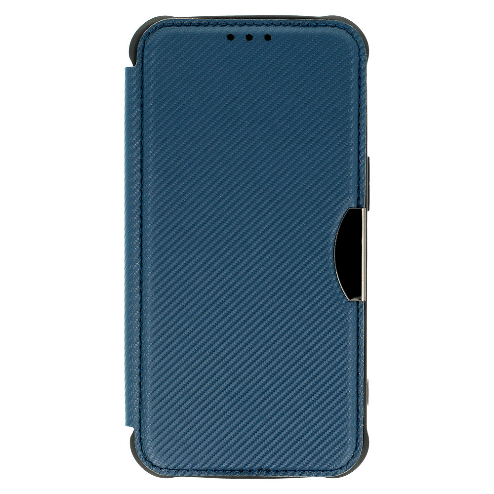 Razor Carbon Book Case for Apple iPhone 12 Pro , barva modrá