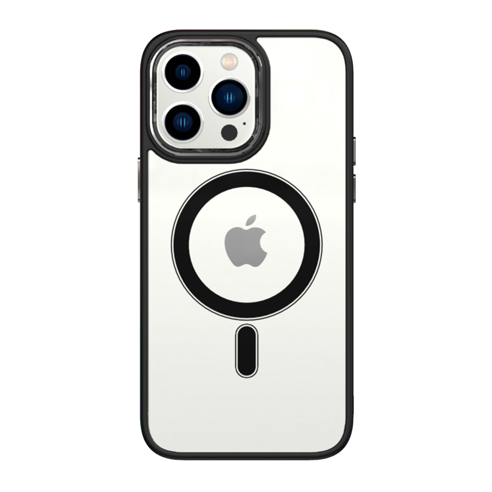Tel Protect Magnetic Clear Case do Iphone 12/12 Pro Czarny