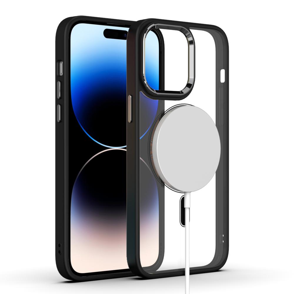 Tel Protect Magnetic Clear Case do Iphone 12/12 Pro Czarny