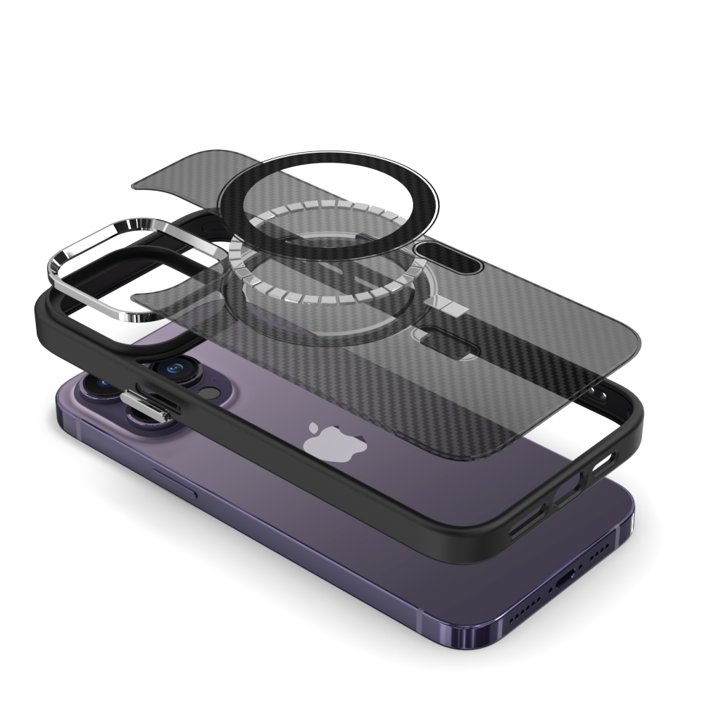 Tel Protect Magnetic Carbon Case do Iphone 14 Pro Czarny