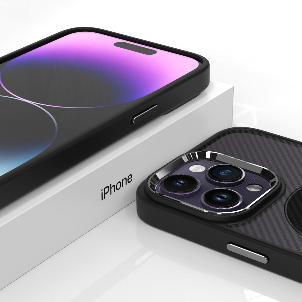 Tel Protect Magnetic Carbon Case do Iphone 14 Pro Czarny