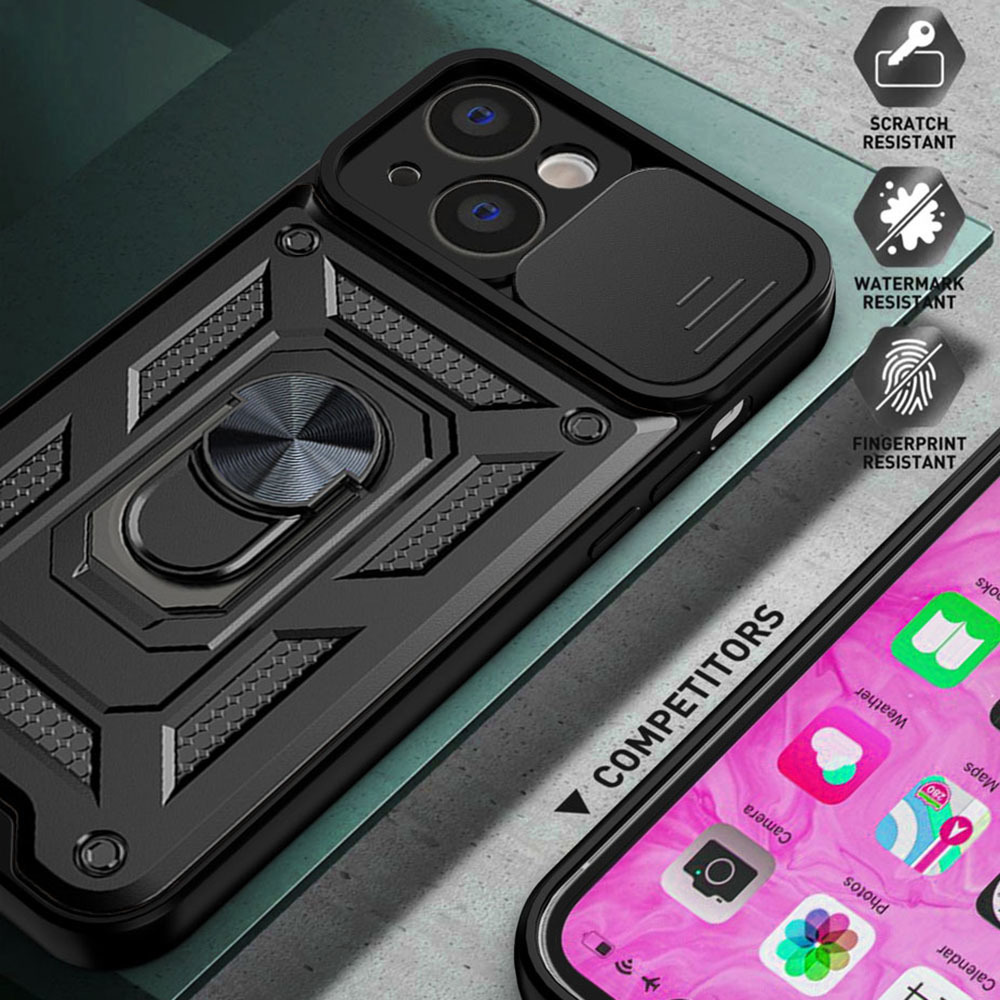 Slide Camera Armor Case do Samsung Galaxy S23 Ultra Czarny