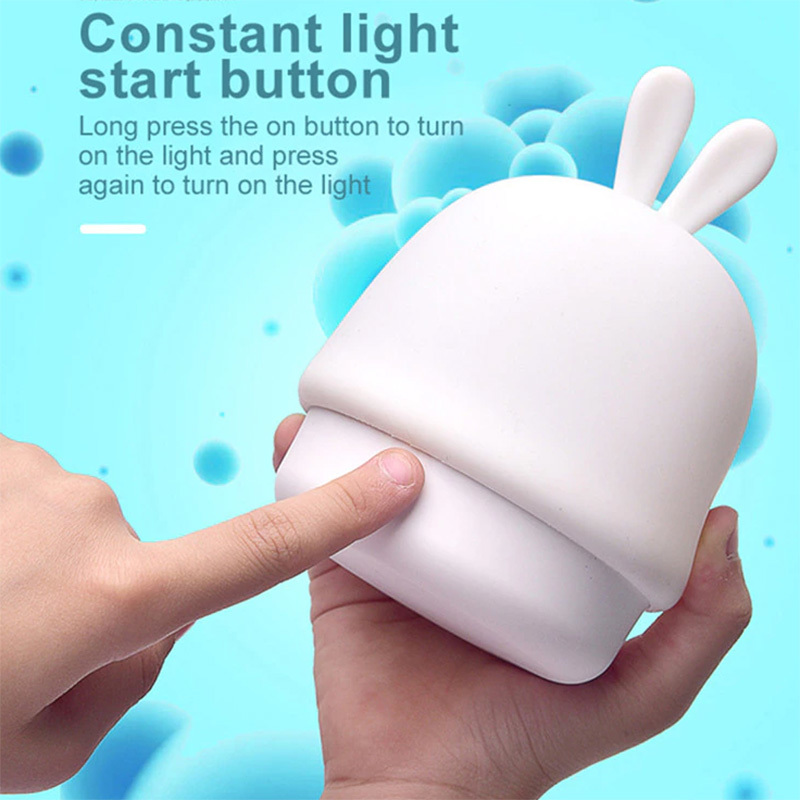 Lampka nocna W-008 Rabbit biały
