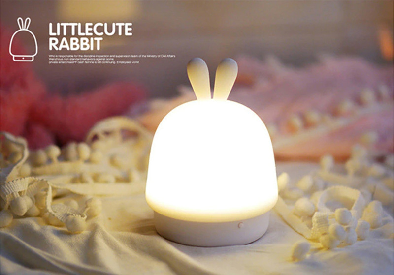 Lampka nocna W-008 Rabbit biały