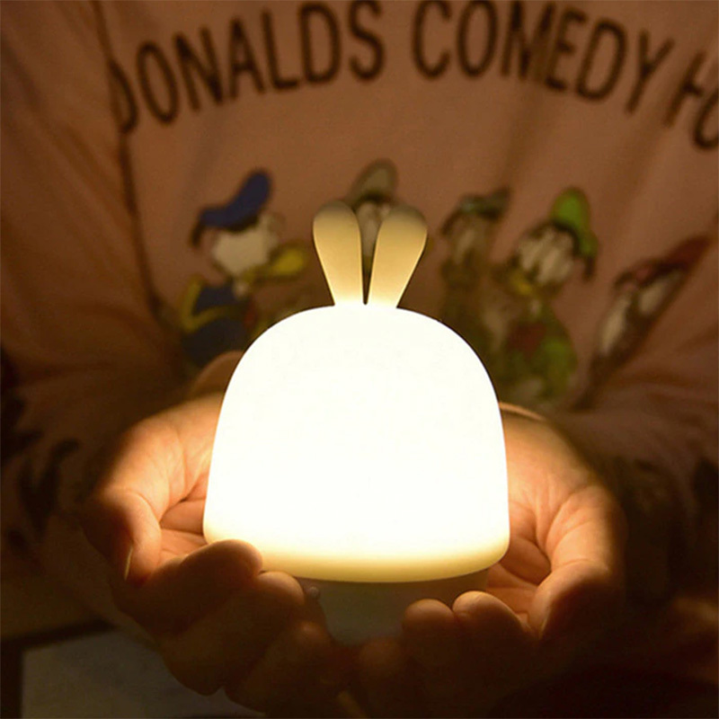 Lampka nocna W-008 Rabbit różowy